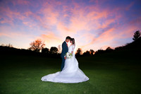 Golf course sunset photography