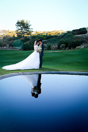 Golf course sunset photography