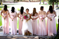 Bride with Bridesmaid pose