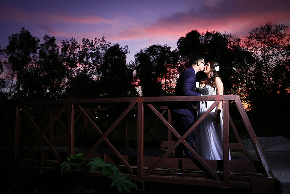 Golf course sunset photography